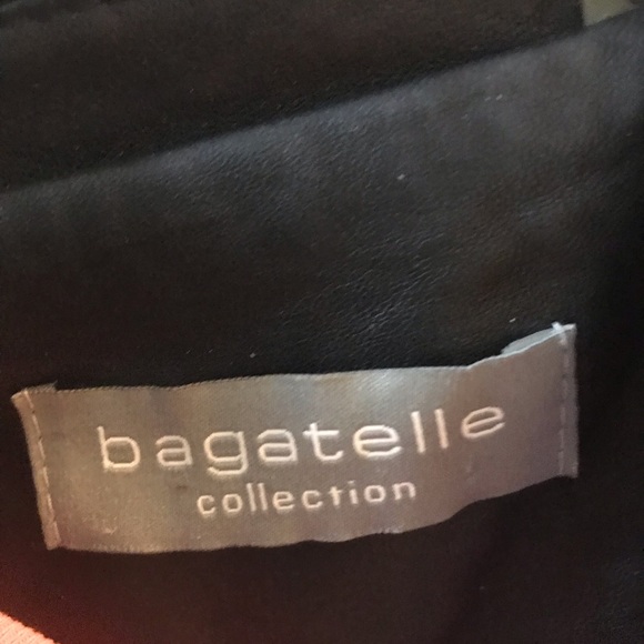 Beautiful leather jacket with lace embroidered sleeves - Picture 6 of 7